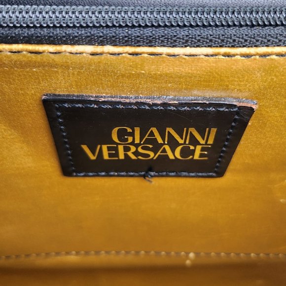 Versace Vintage Leopard Baroque Top Handle Bag - Picture 9 of 12